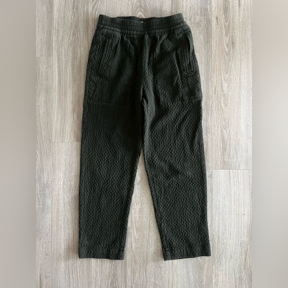 Madewell Women’s Pull-On High-Rise Tapered Pants Diamond Jacquard Dark Forest XS - Picture 3 of 9